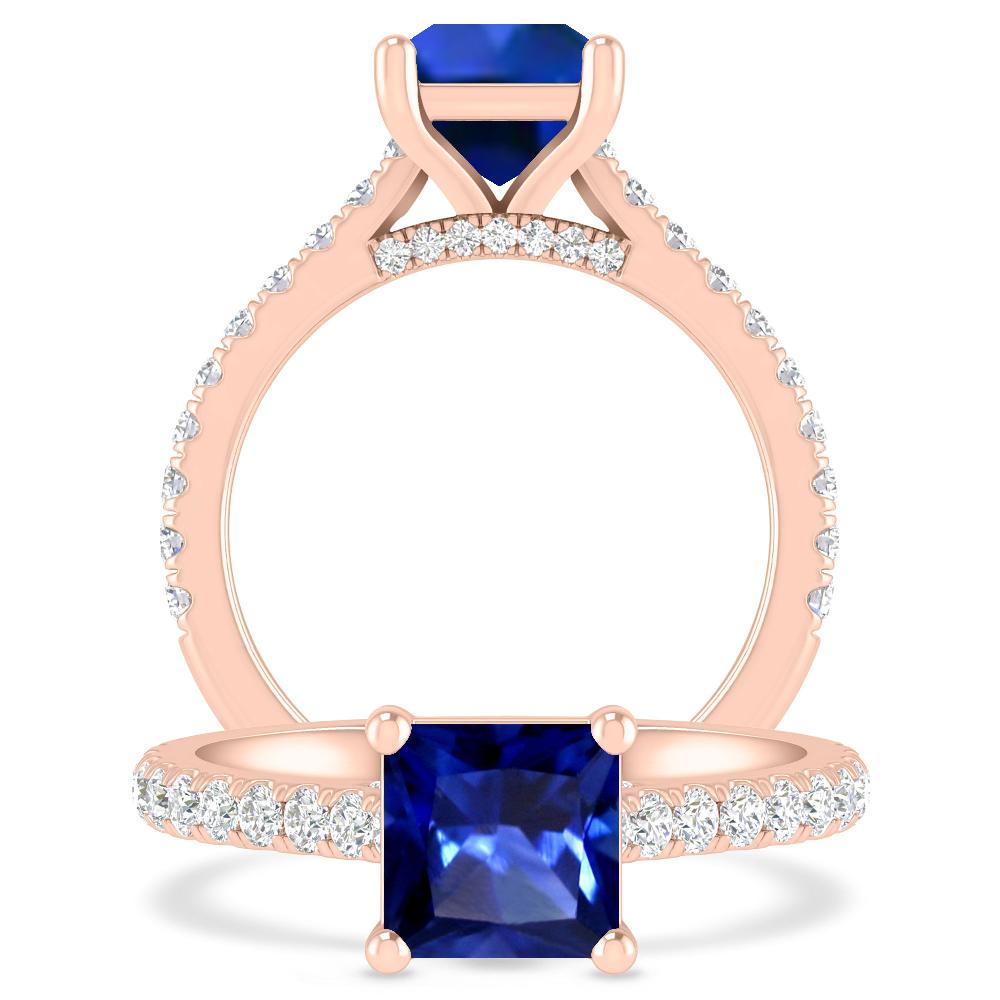 Rose Gold - Sapphire