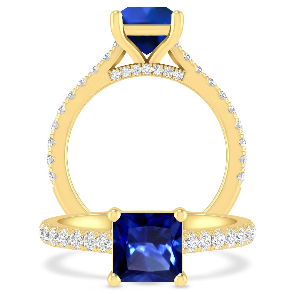 Yellow Gold - Sapphire