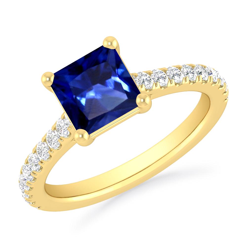 Yellow Gold - Sapphire