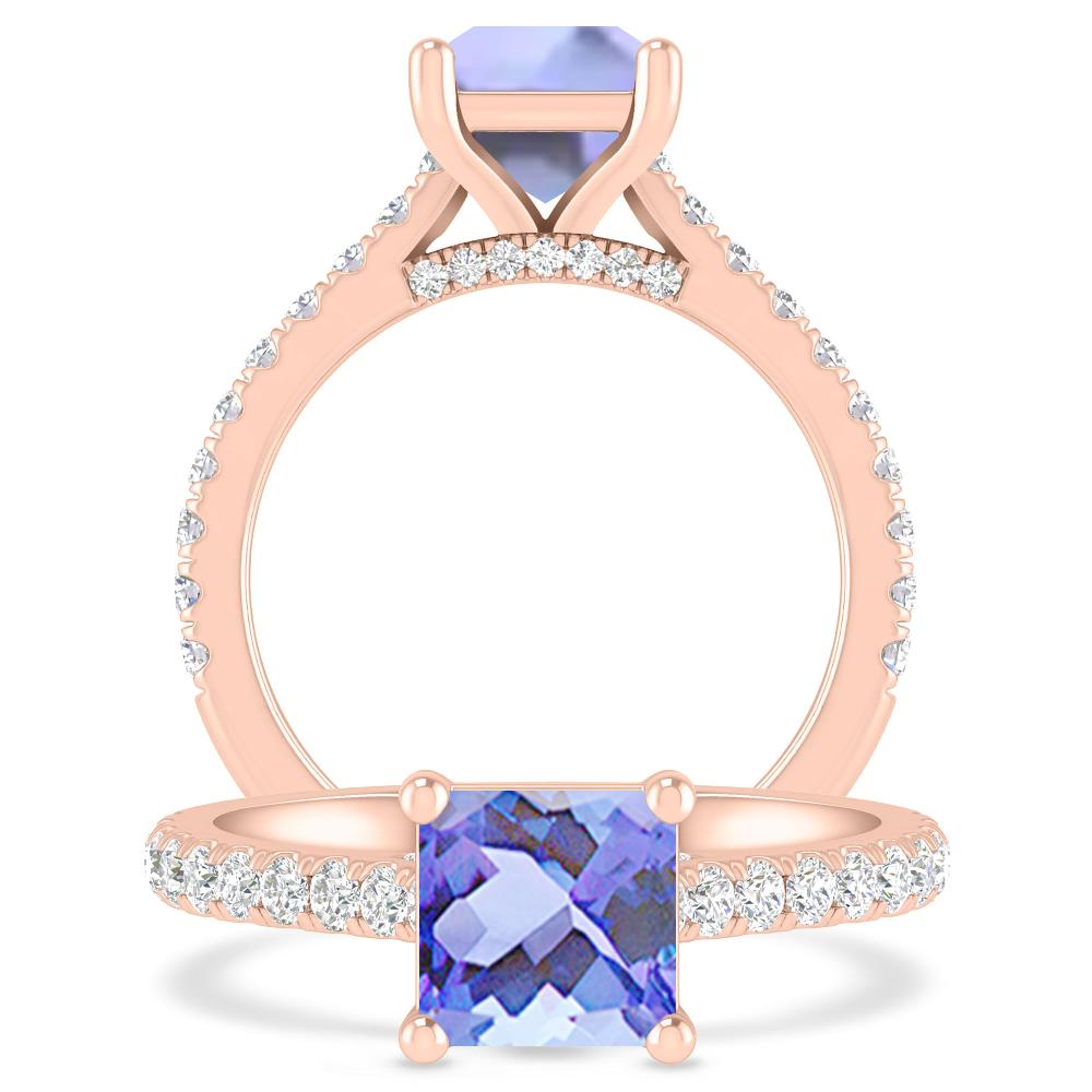 Rose Gold - Tanzanite