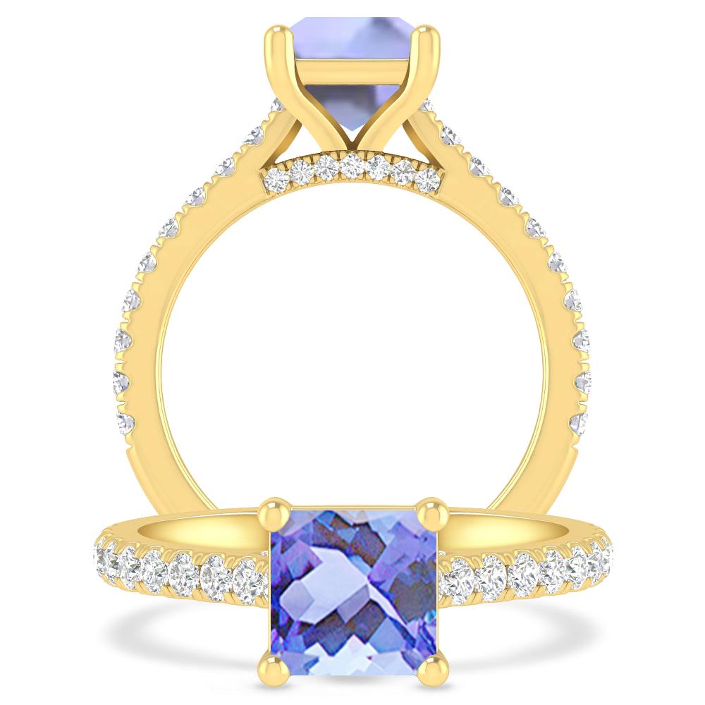 Yellow Gold - Tanzanite