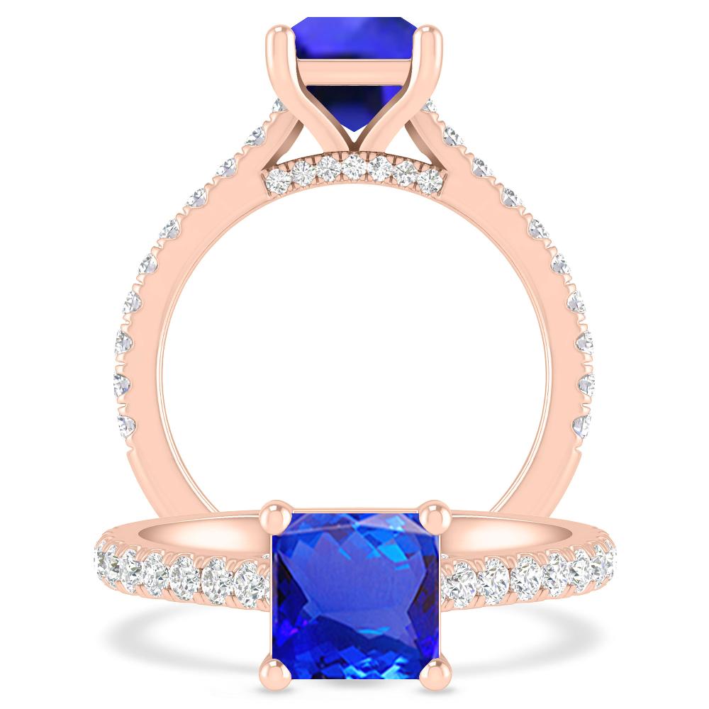 Rose Gold - Tanzanite