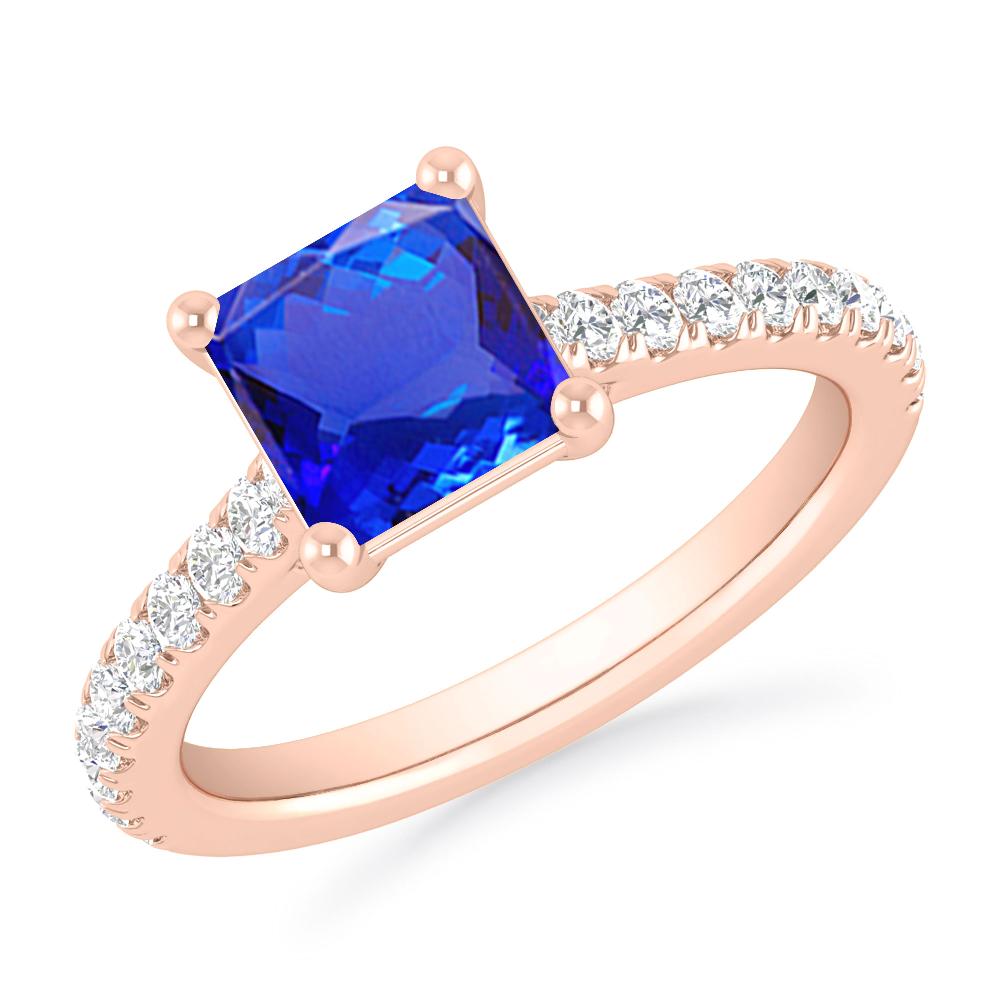 Rose Gold - Tanzanite