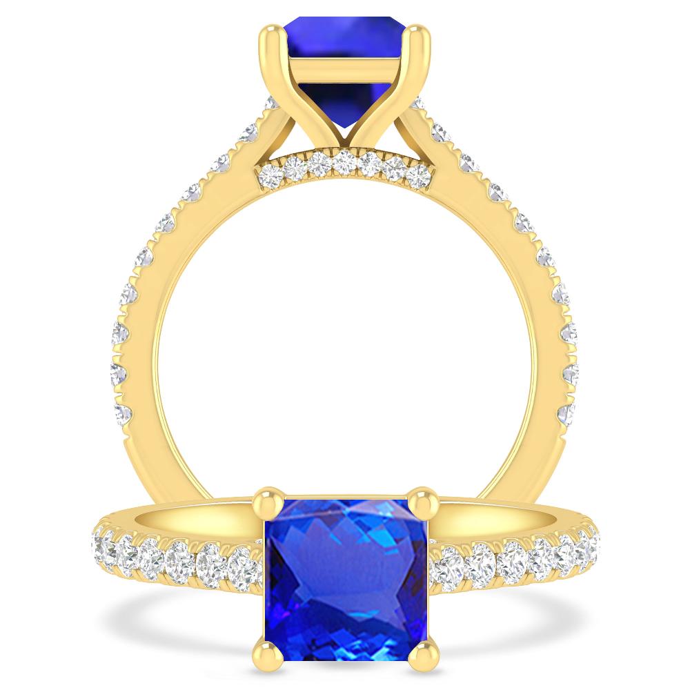 Yellow Gold - Tanzanite