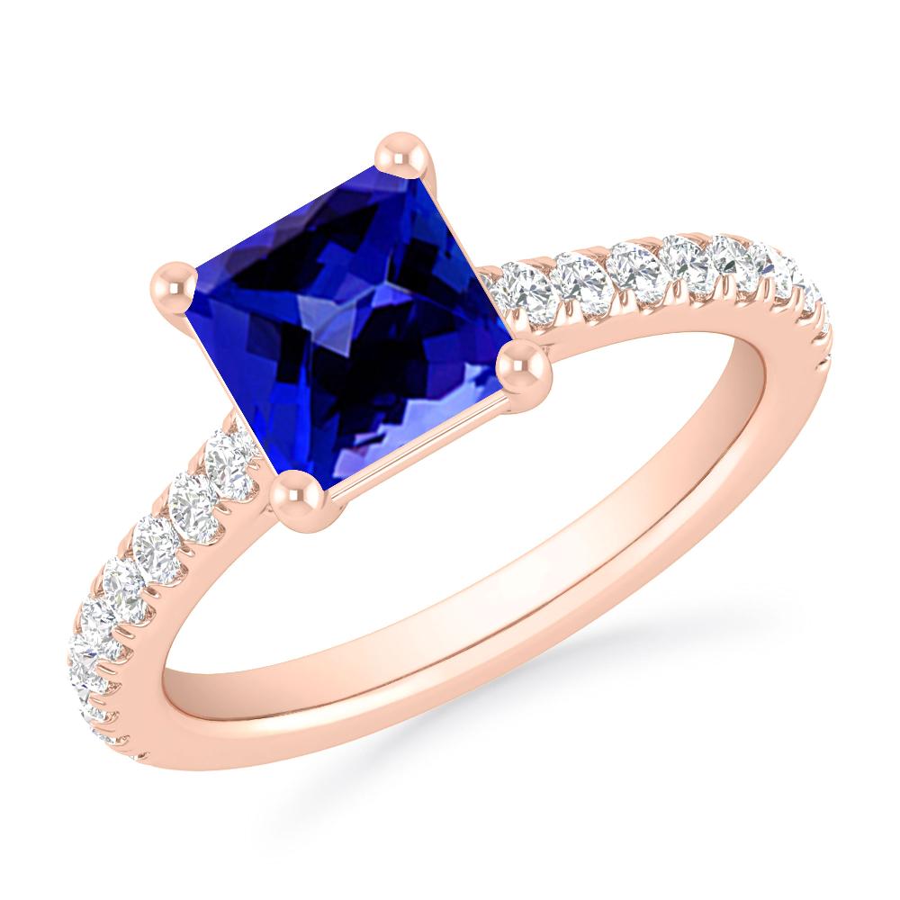 Rose Gold - Tanzanite