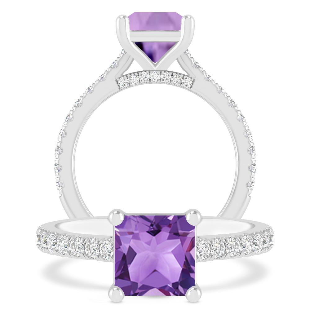 White Gold - Amethyst