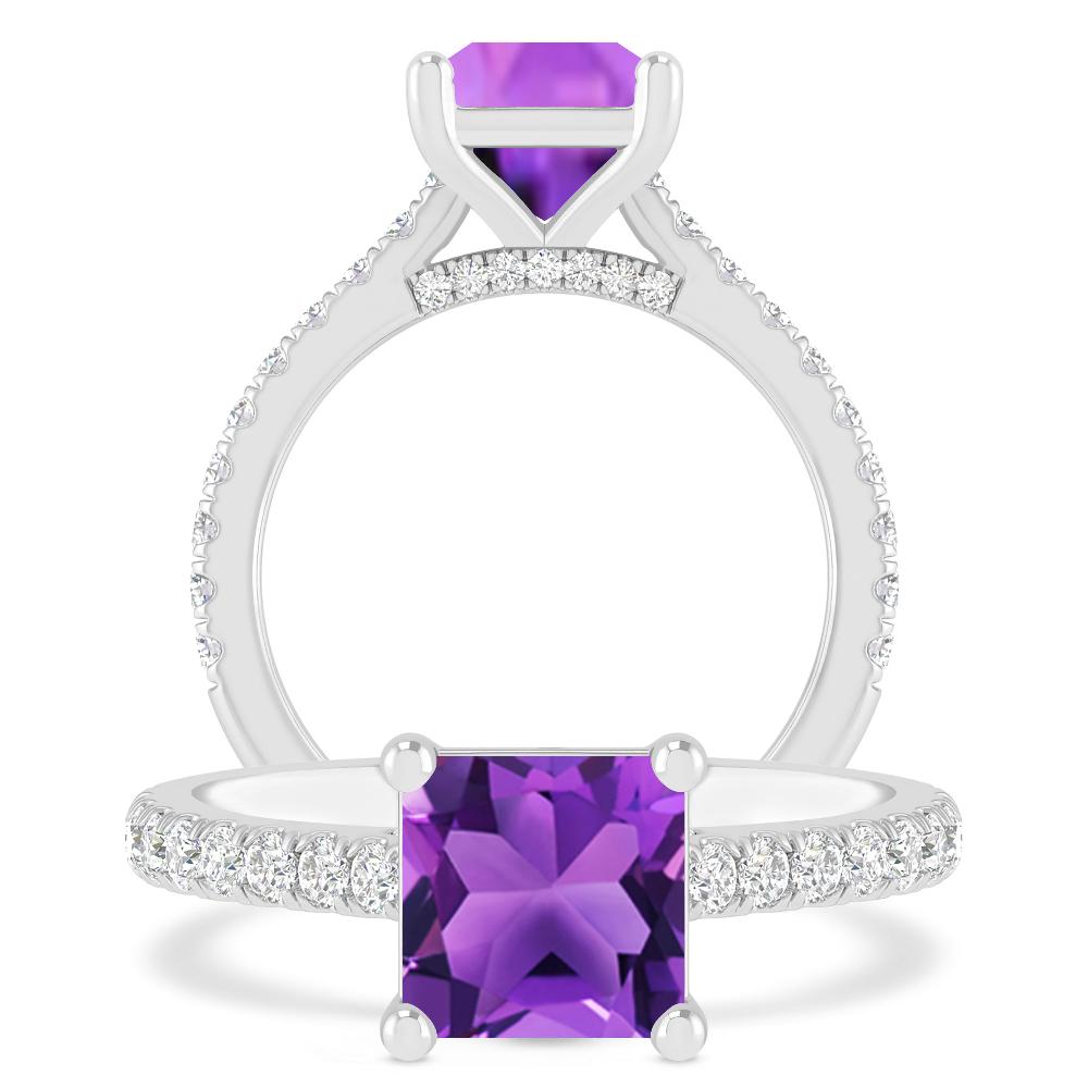 White Gold - Amethyst