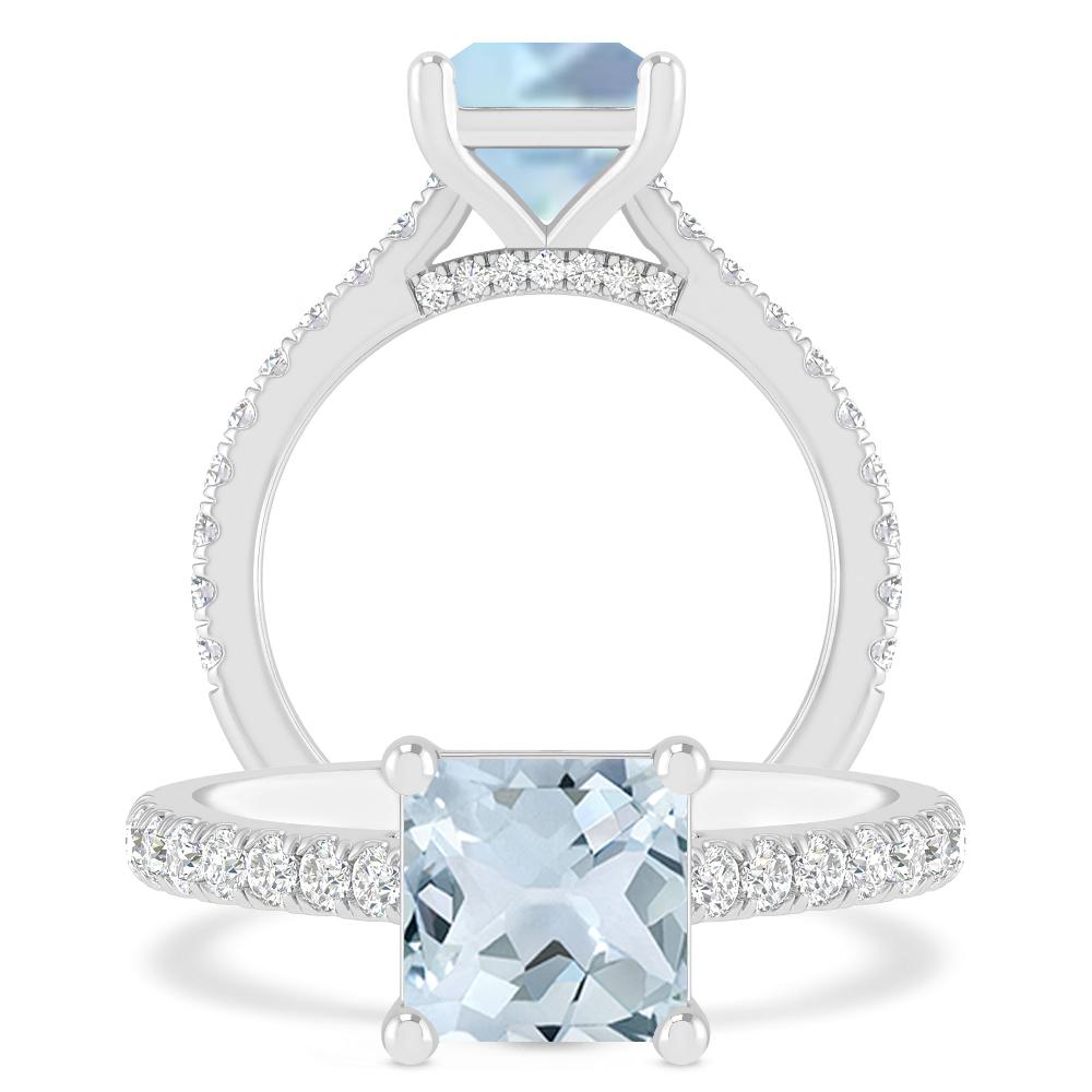 White Gold - Aquamarine