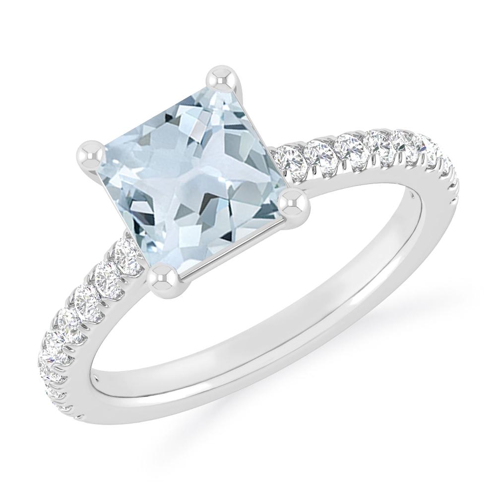 White Gold - Aquamarine