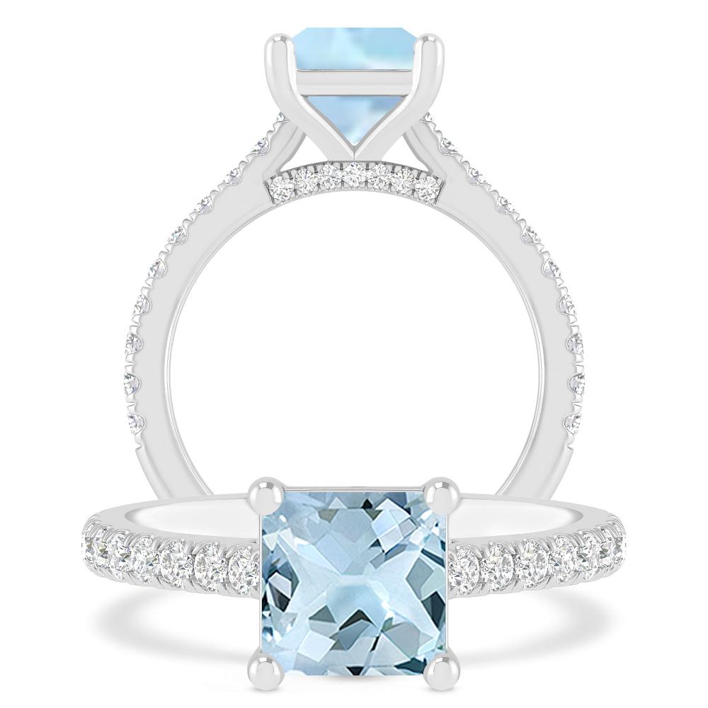 White Gold - Aquamarine