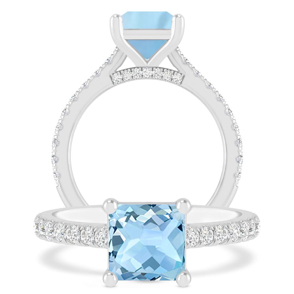 White Gold - Aquamarine