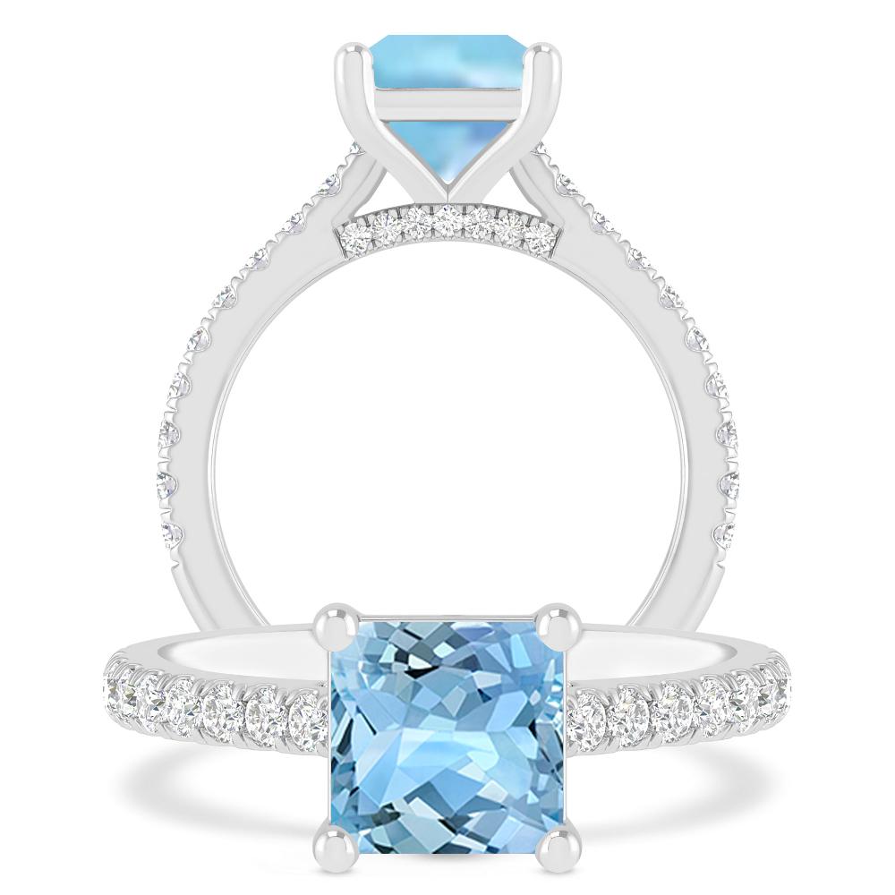 White Gold - Aquamarine