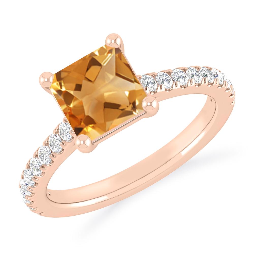 Rose Gold - Citrine