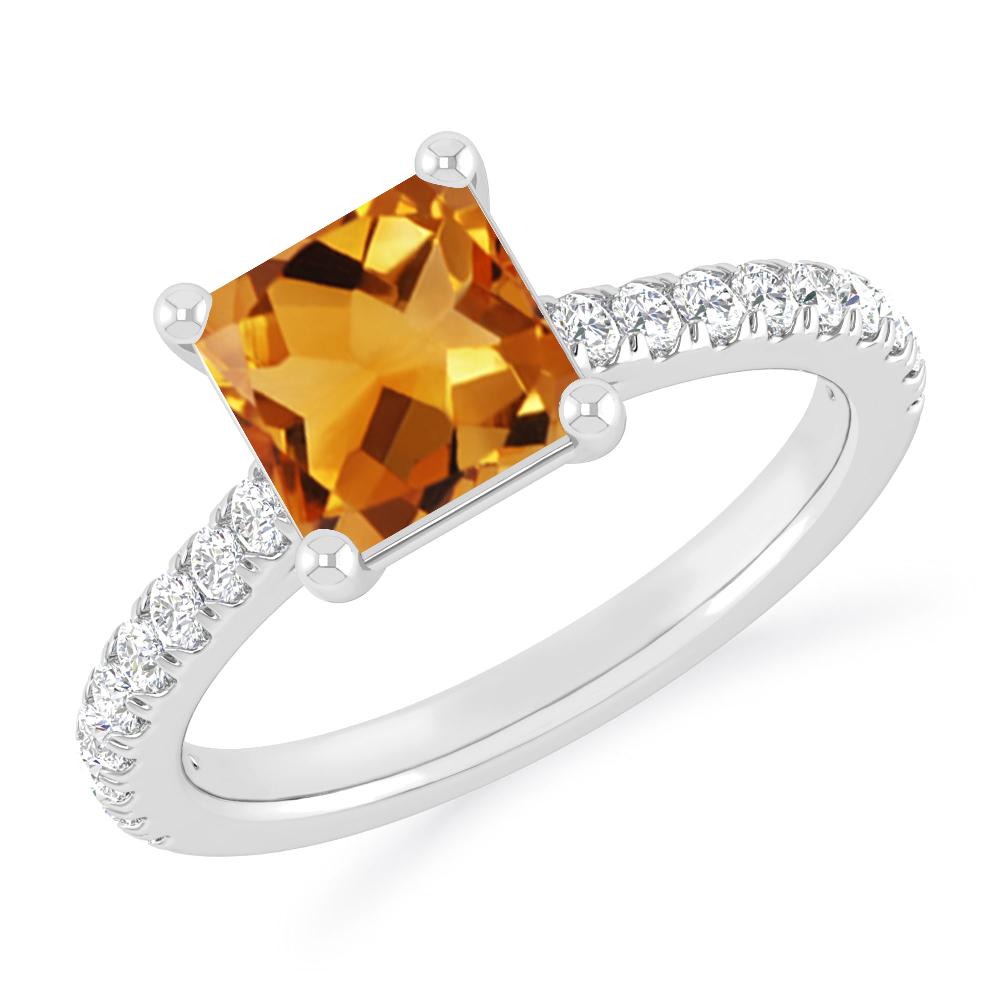 White Gold - Citrine