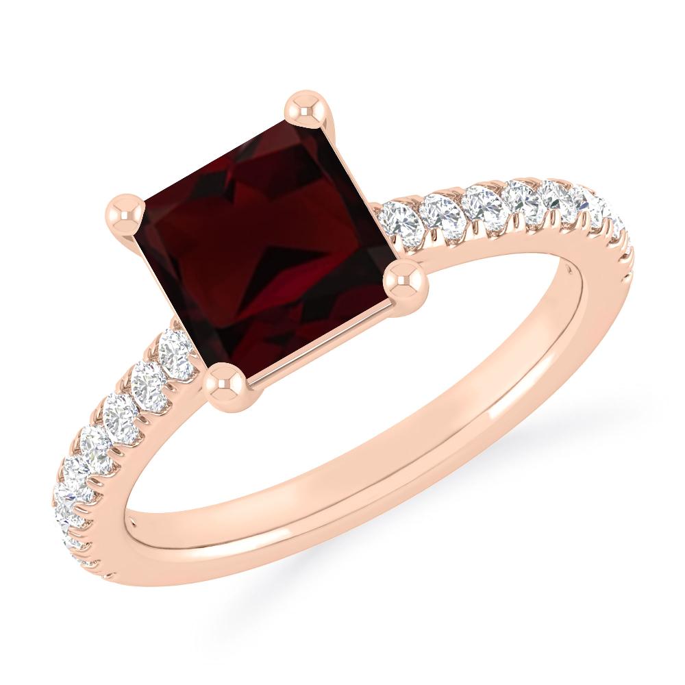 Rose Gold - Garnet