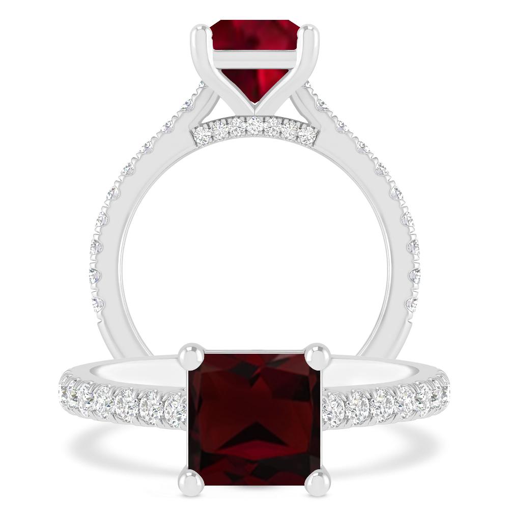 White Gold - Garnet