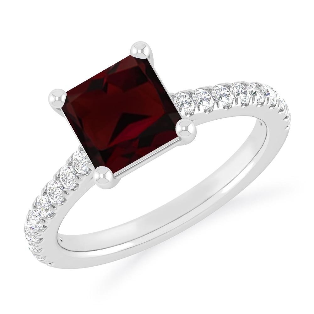 White Gold - Garnet