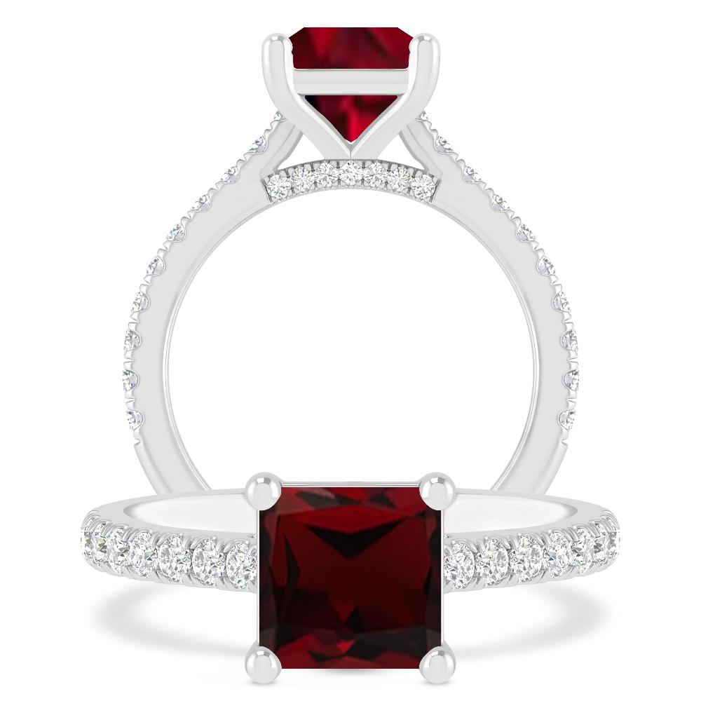 White Gold - Garnet