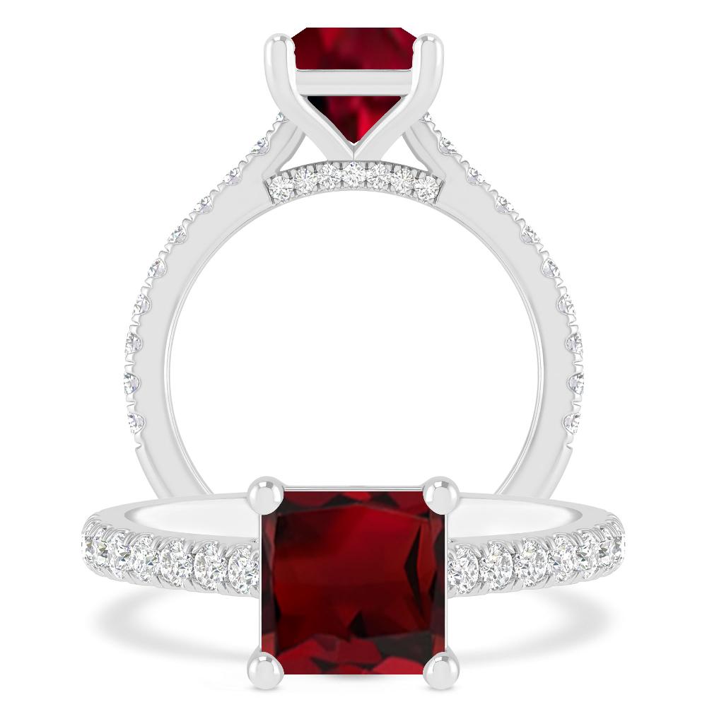 White Gold - Garnet