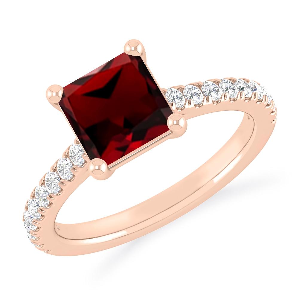 Rose Gold - Garnet