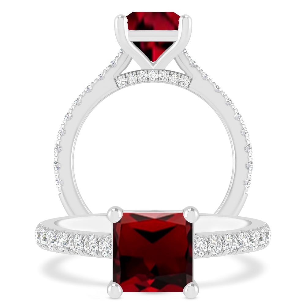 White Gold - Garnet