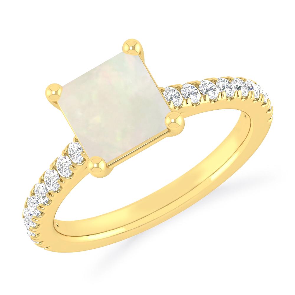 Yellow Gold - Opal