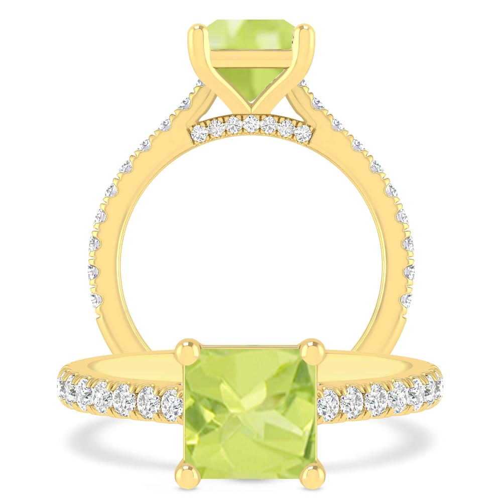 Yellow Gold - Peridot