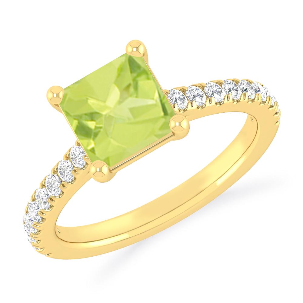 Yellow Gold - Peridot