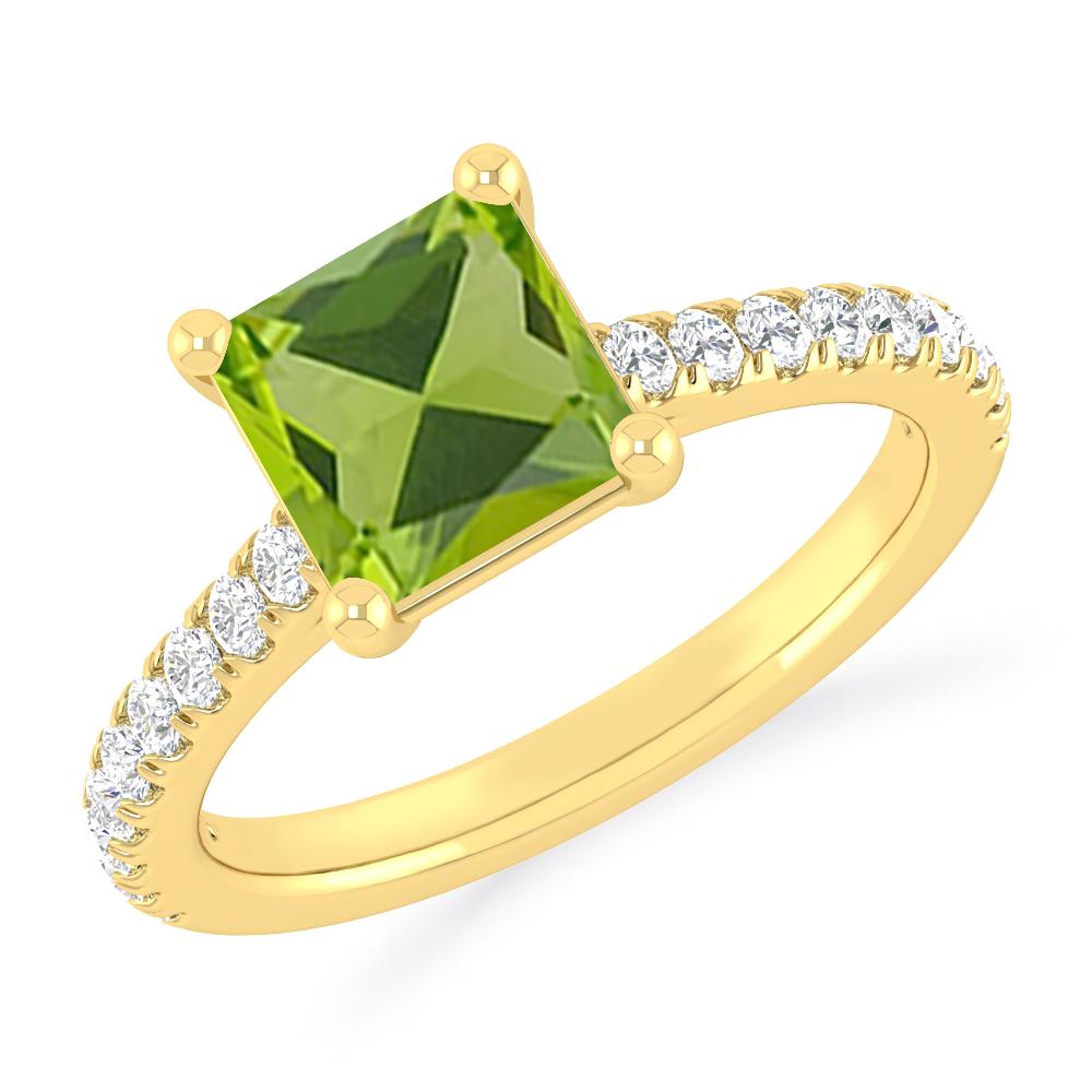 Yellow Gold - Peridot