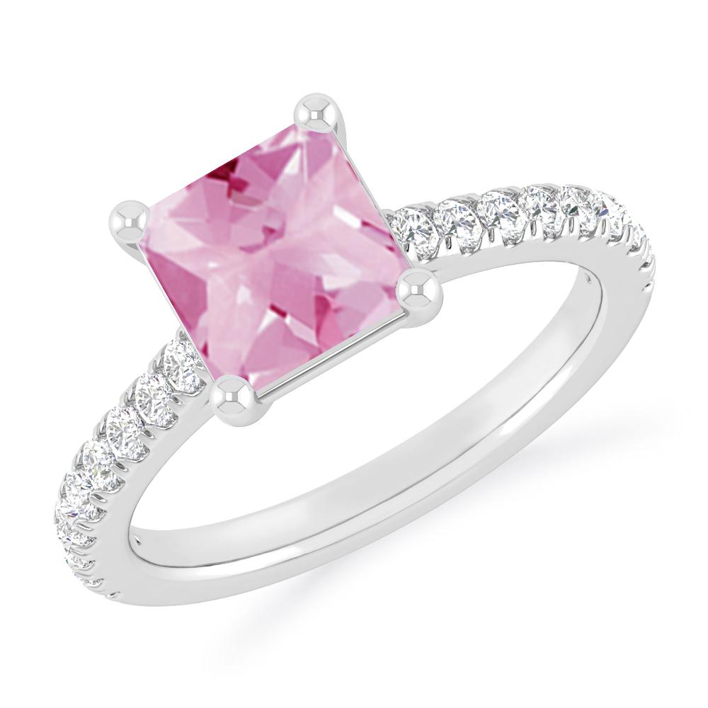 White Gold - Pink Tourmaline