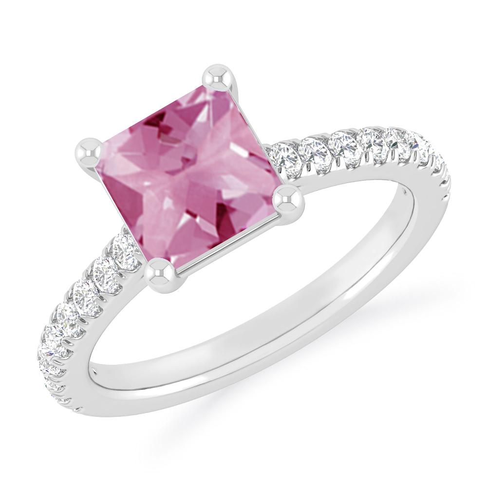 White Gold - Pink Tourmaline