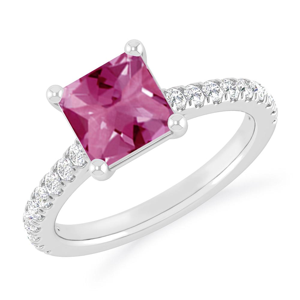 White Gold - Pink Tourmaline