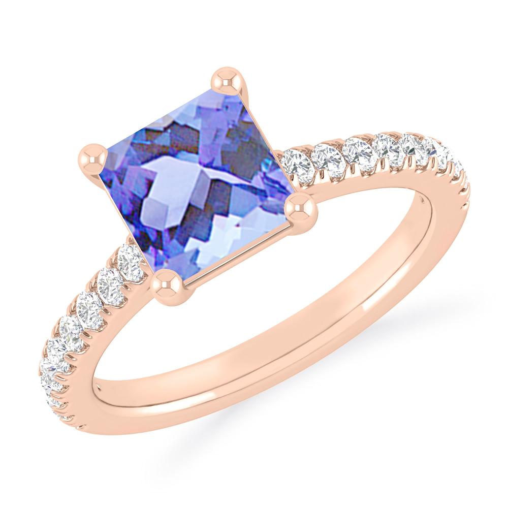 Rose Gold - Tanzanite