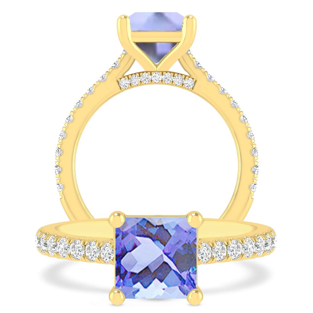 Yellow Gold - Tanzanite