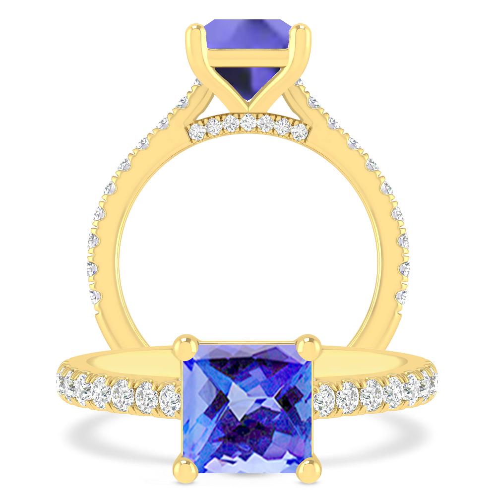 Yellow Gold - Tanzanite