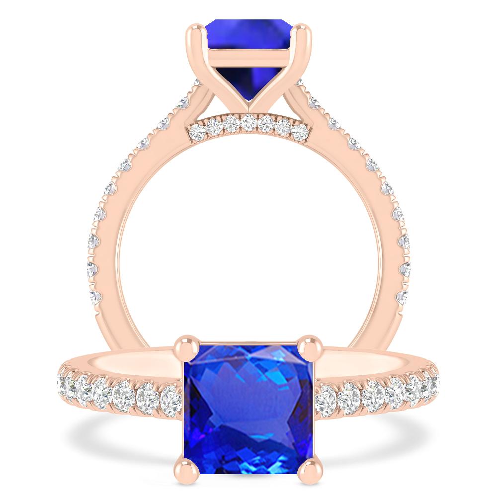 Rose Gold - Tanzanite