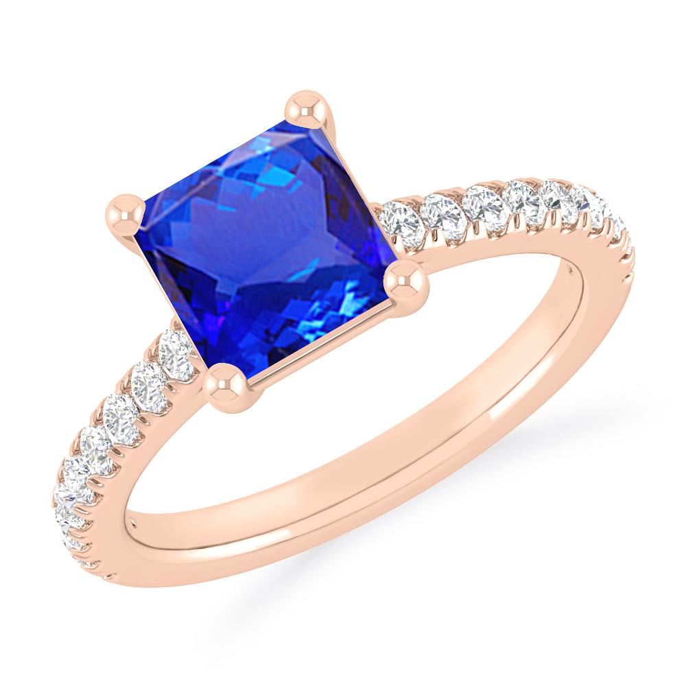 Rose Gold - Tanzanite