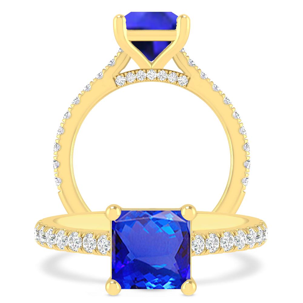 Yellow Gold - Tanzanite