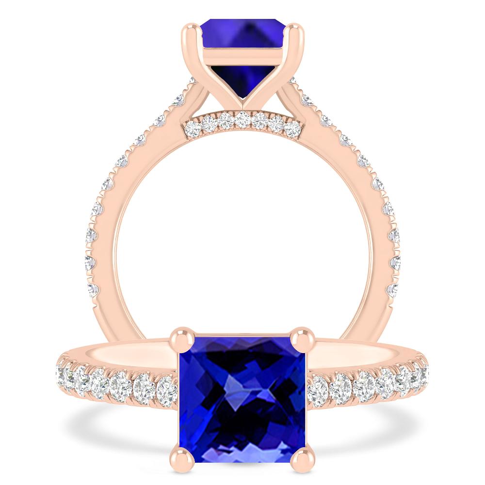 Rose Gold - Tanzanite