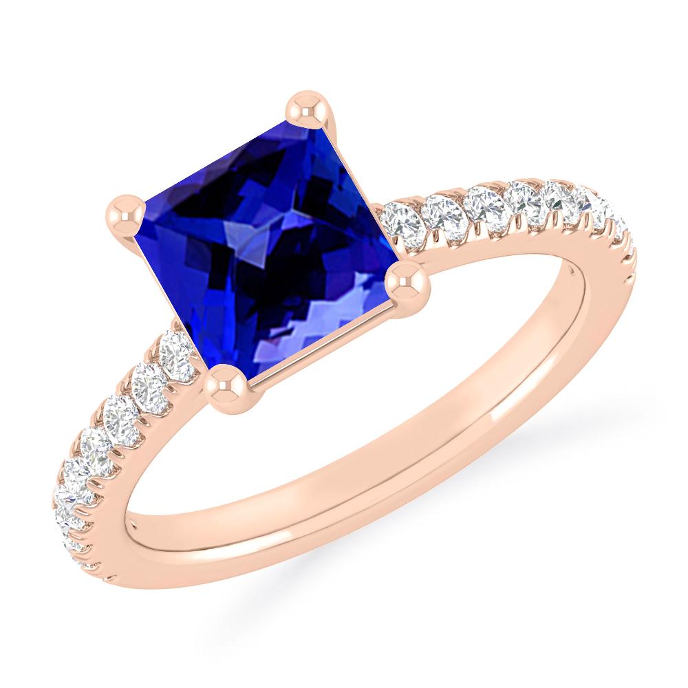 Rose Gold - Tanzanite