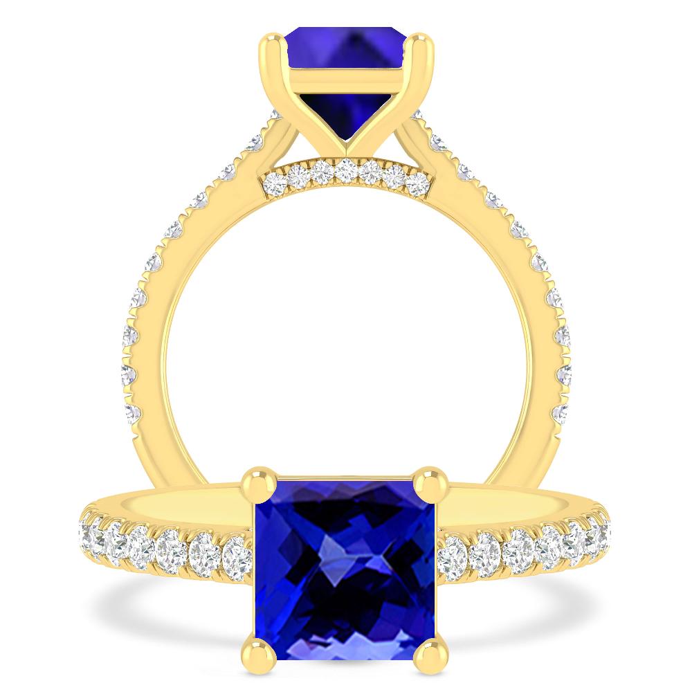 Yellow Gold - Tanzanite