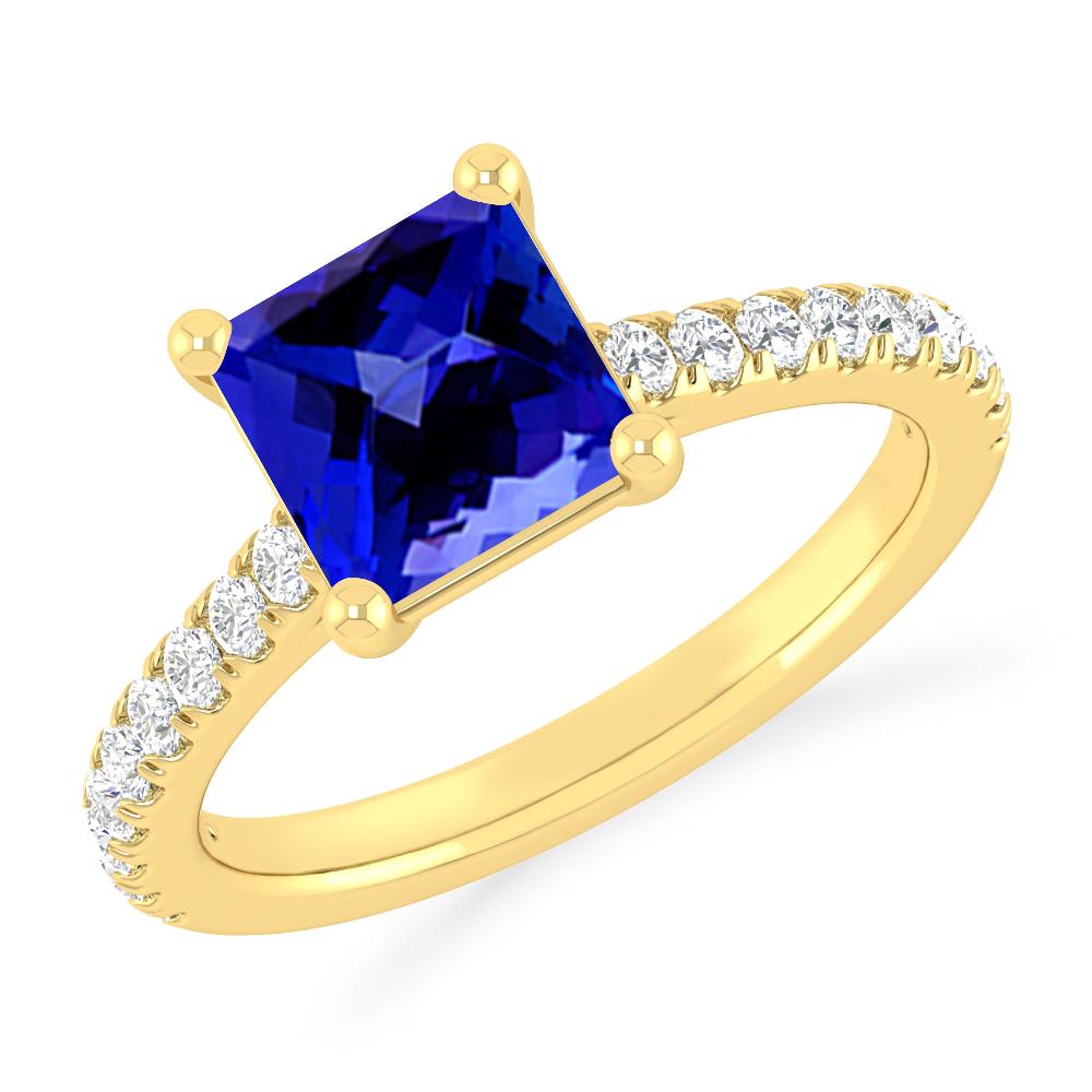 Yellow Gold - Tanzanite