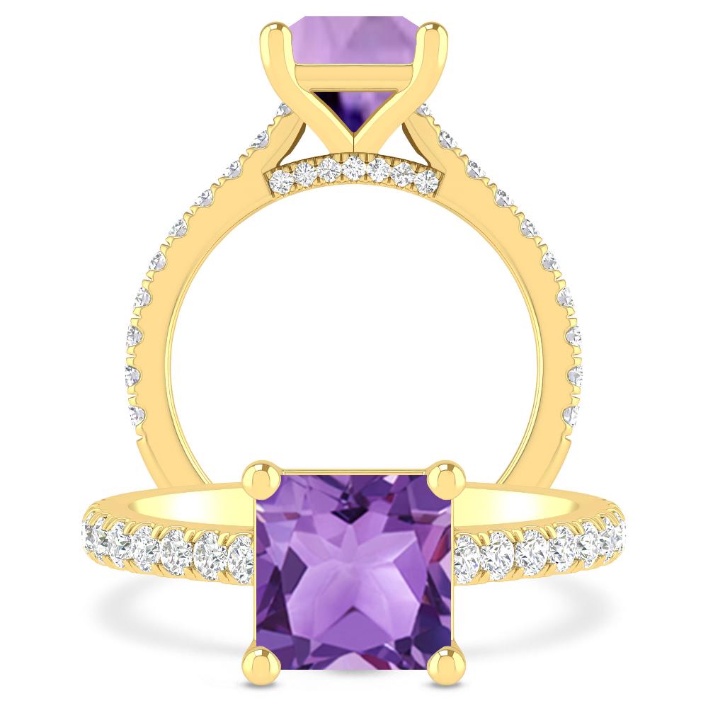 Yellow Gold - Amethyst