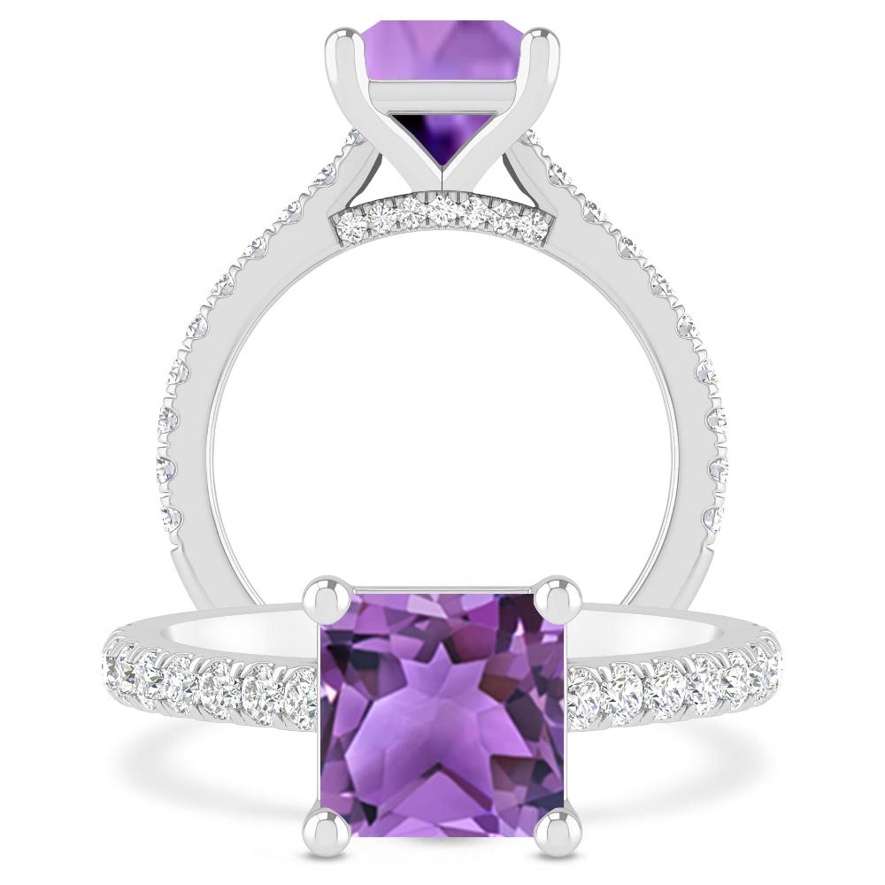 White Gold - Amethyst