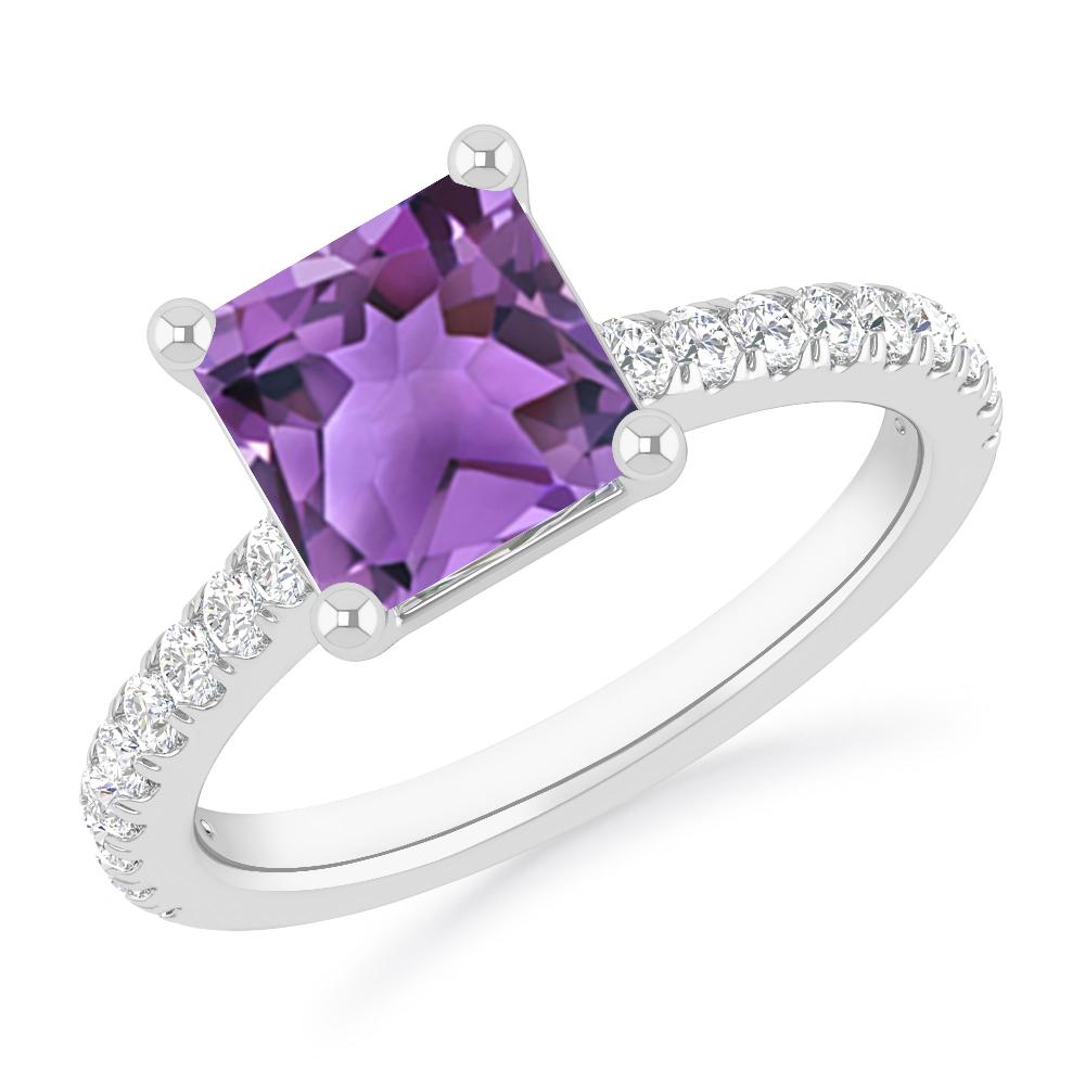 White Gold - Amethyst