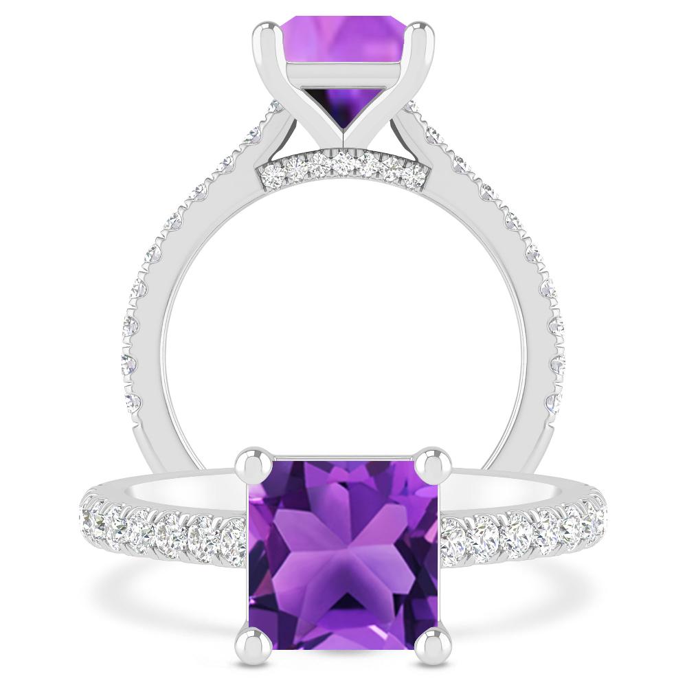 White Gold - Amethyst