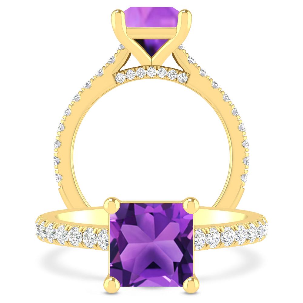 Yellow Gold - Amethyst