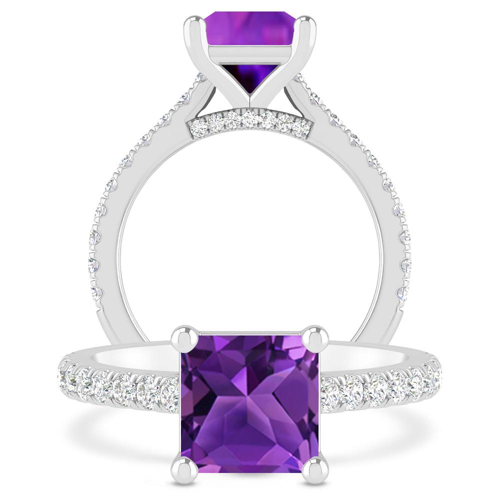 White Gold - Amethyst