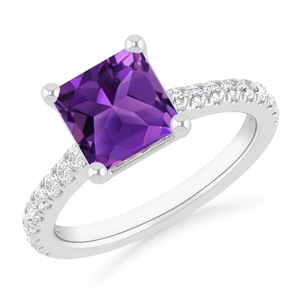 White Gold - Amethyst