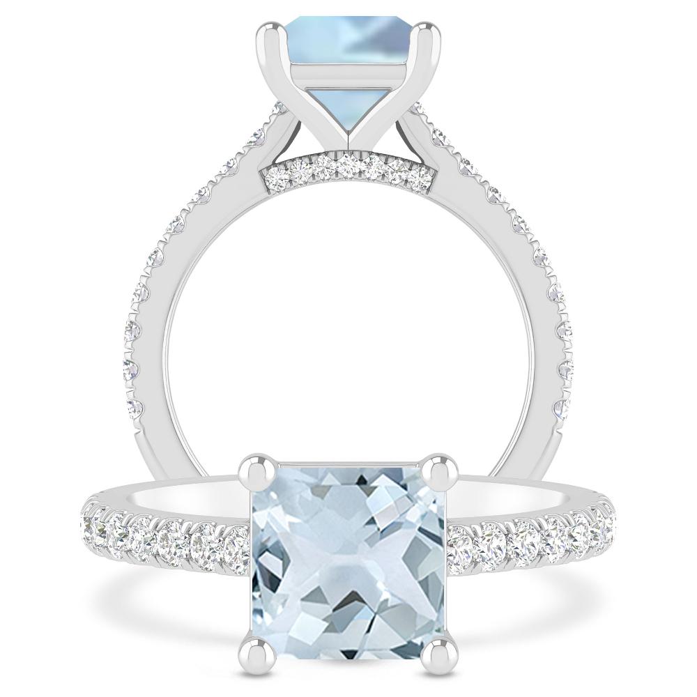 White Gold - Aquamarine